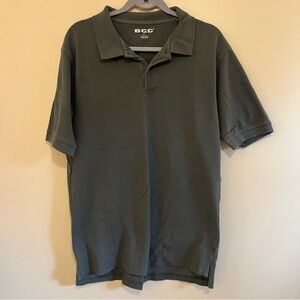BCC Khaki Men's green/gray Polo Shirt